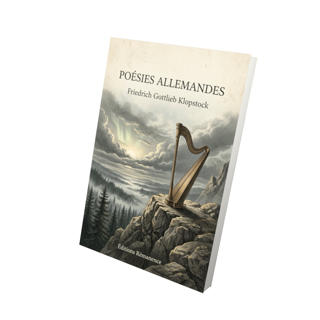 Livre Poésies Allemandes - Friedrich Gottlieb Klopstock - Vue 3D - Editions Remanence