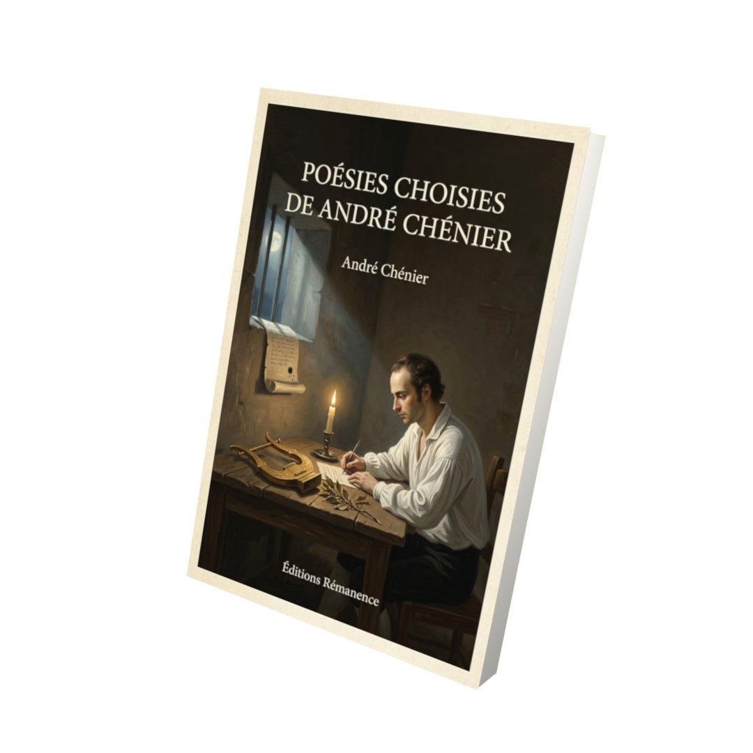 Livre Poésies choisies de André Chénier - André Chénier - Vue 3D - Editions Remanence
