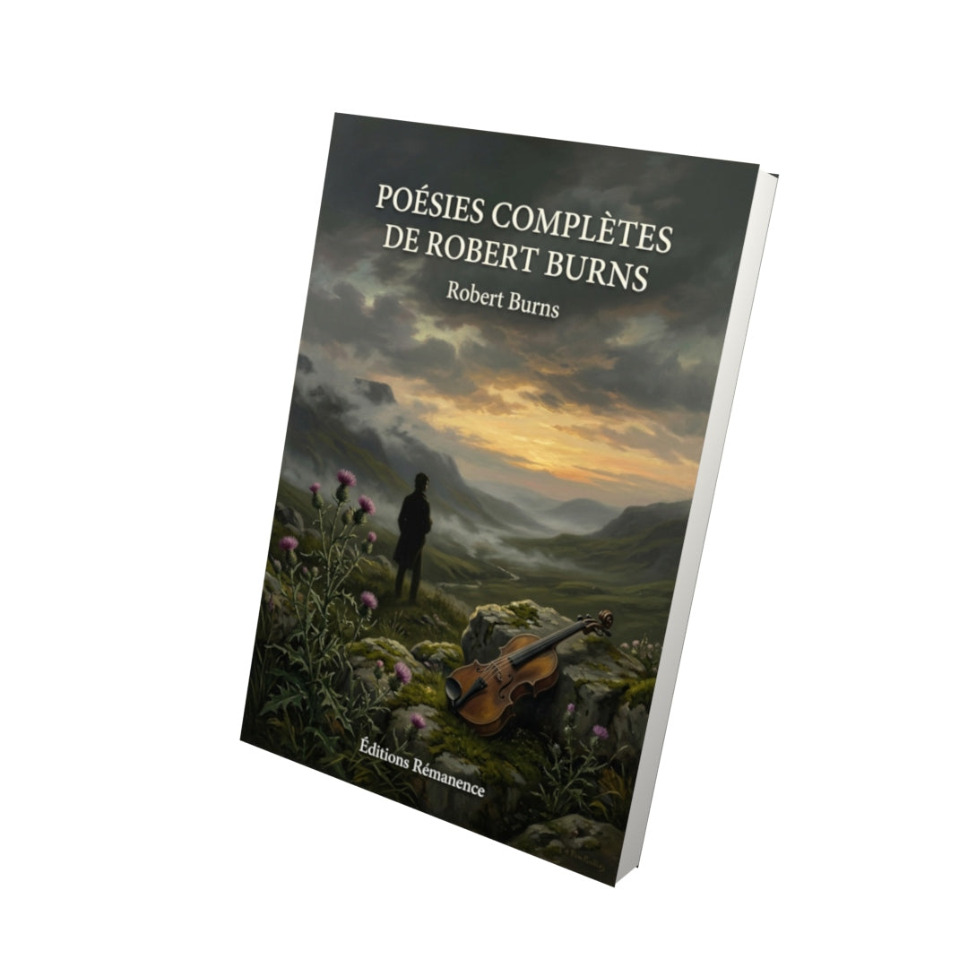 Livre Poésies complètes de Robert Burns par Robert Burns - Vue 3D - Editions Remanence