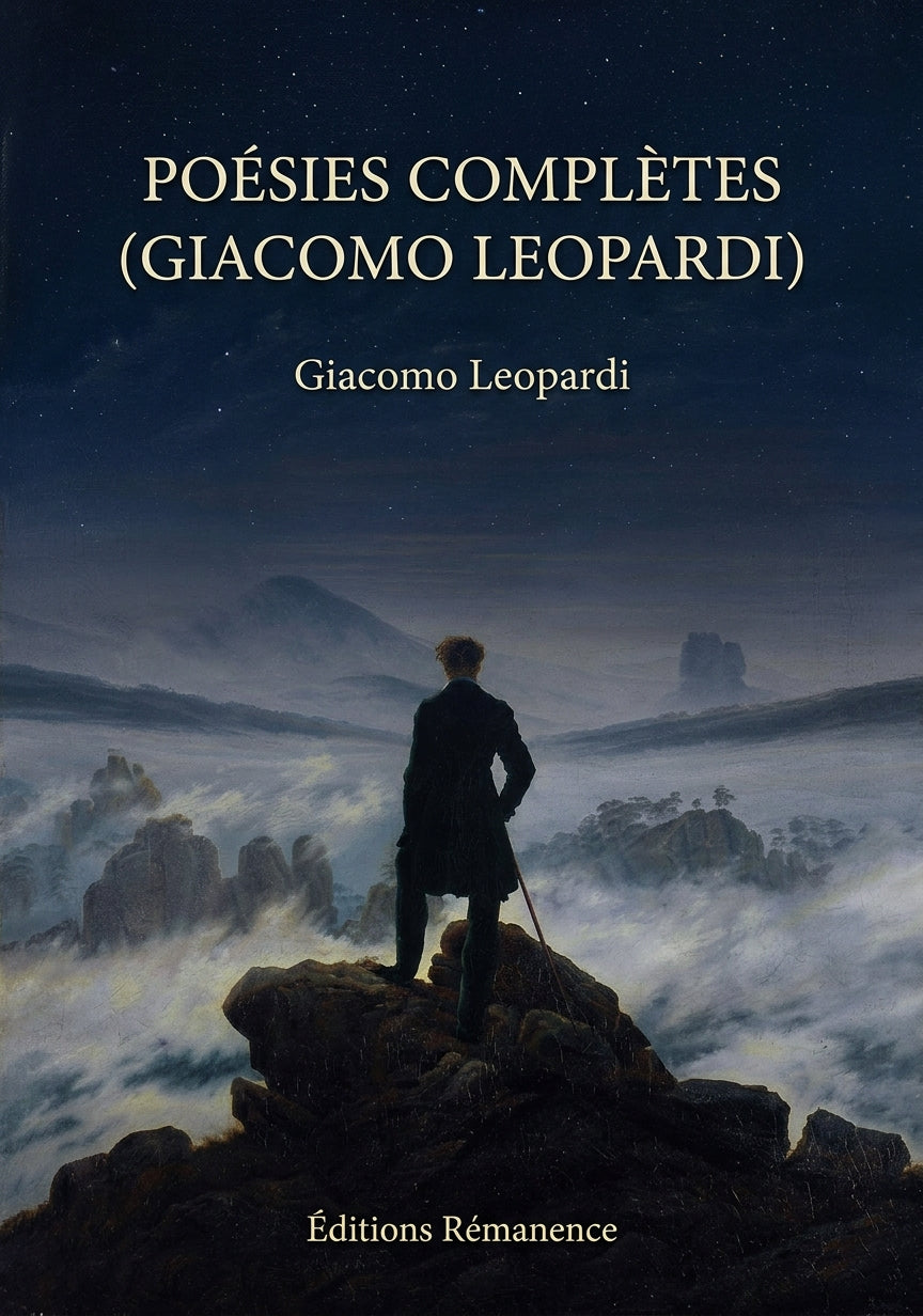 Livre Poésies complètes (Giacomo Leopardi) par Giacomo Leopardi - Couverture - Editions Remanence