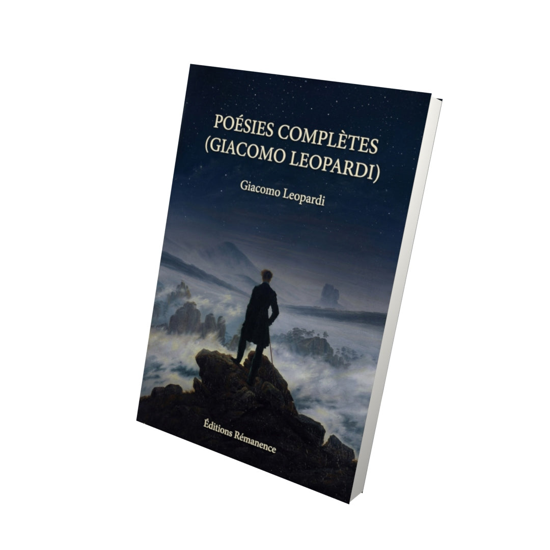 Livre Poésies complètes (Giacomo Leopardi) par Giacomo Leopardi - Vue 3D - Editions Remanence