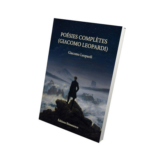 Livre Poésies complètes (Giacomo Leopardi) par Giacomo Leopardi - Vue 3D - Editions Remanence