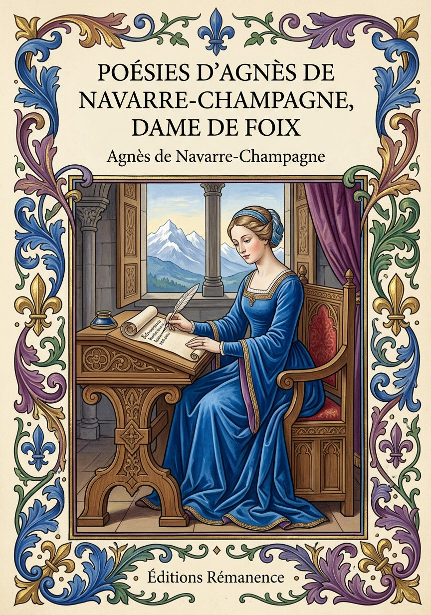 Livre Poésies d’Agnès de Navarre-Champagne, dame de Foix par Agnès de Navarre-Champagne - Couverture - Editions Remanence