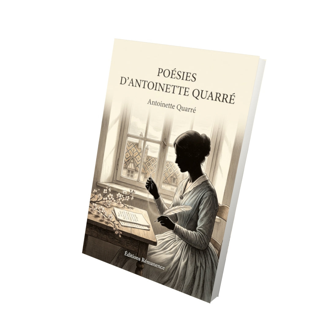 Livre Poésies d’Antoinette Quarré par Antoinette Quarré - Vue 3D - Editions Remanence