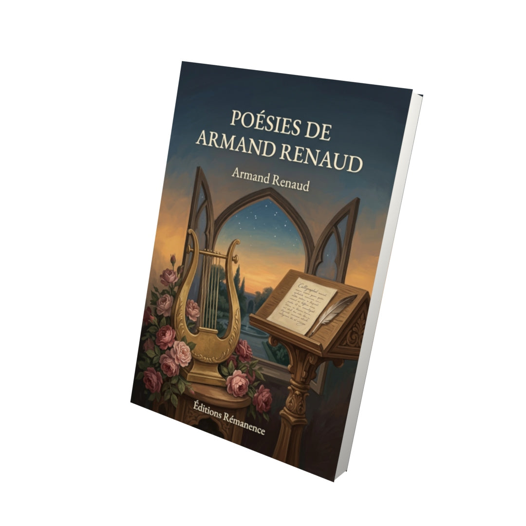 Livre Poésies de Armand Renaud par Armand Renaud - Vue 3D - Editions Remanence