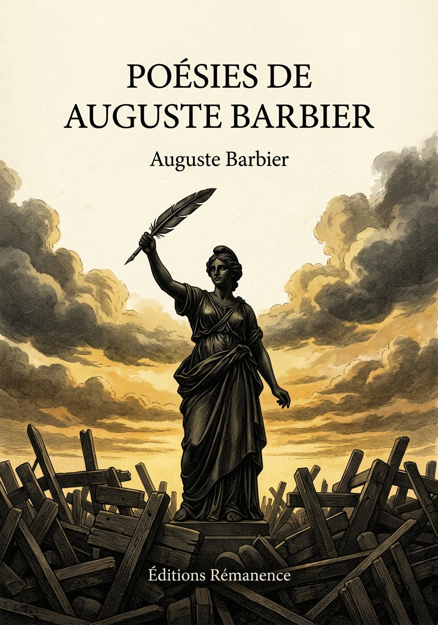 Livre Poésies de Auguste Barbier par Auguste Barbier - Couverture - Editions Remanence