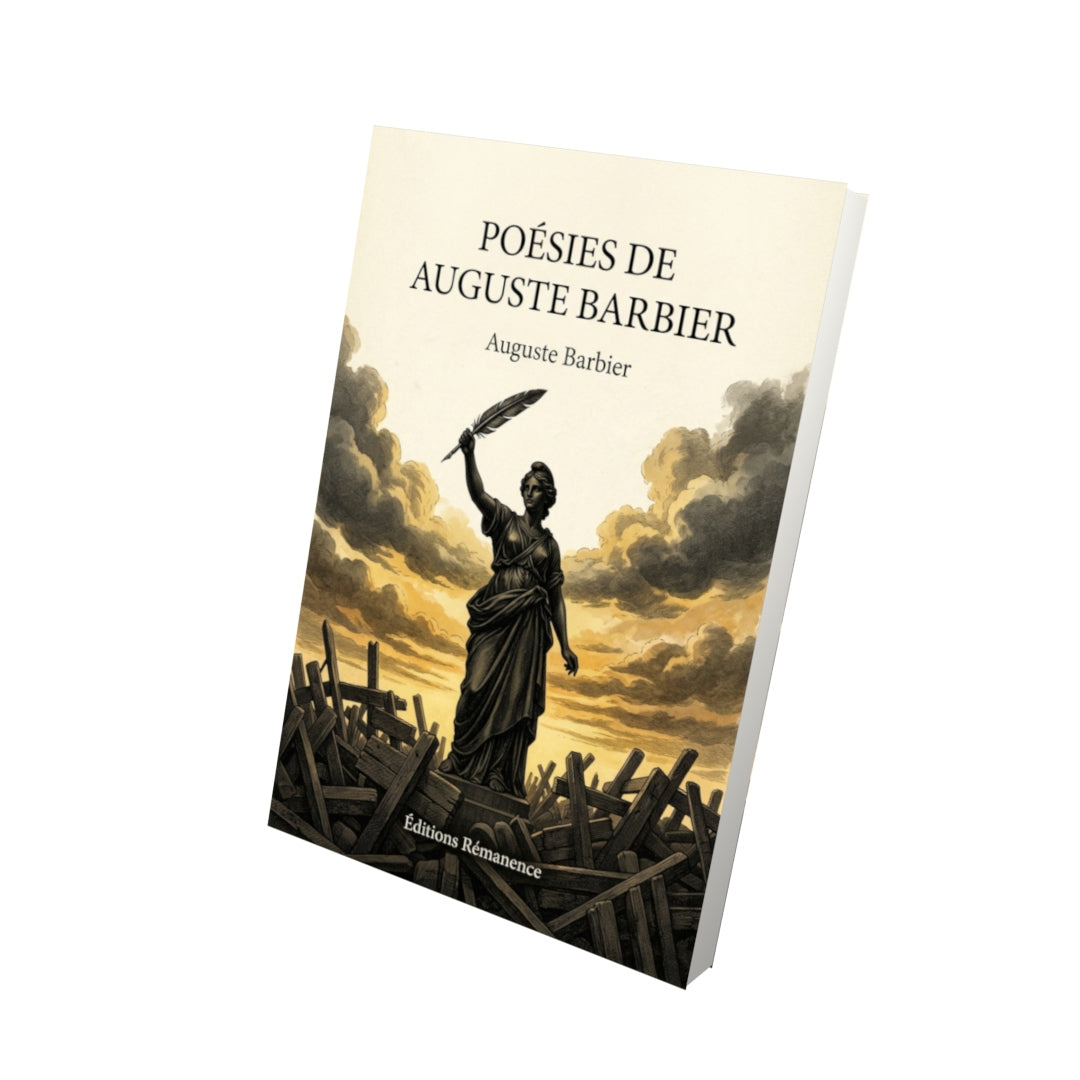 Livre Poésies de Auguste Barbier par Auguste Barbier - Vue 3D - Editions Remanence