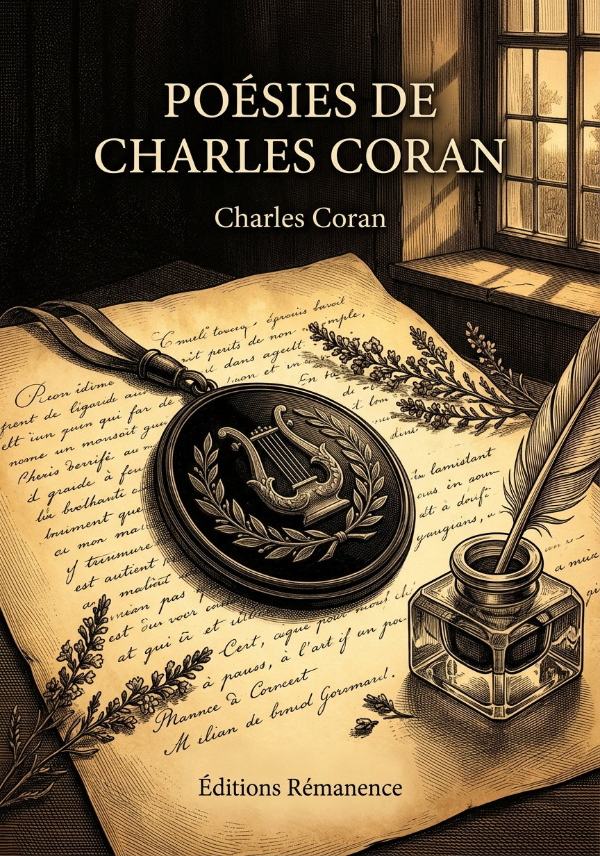 Livre Poésies de Charles Coran par Charles Coran - Couverture - Editions Remanence