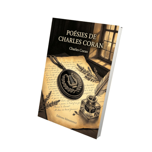 Livre Poésies de Charles Coran par Charles Coran - Vue 3D - Editions Remanence