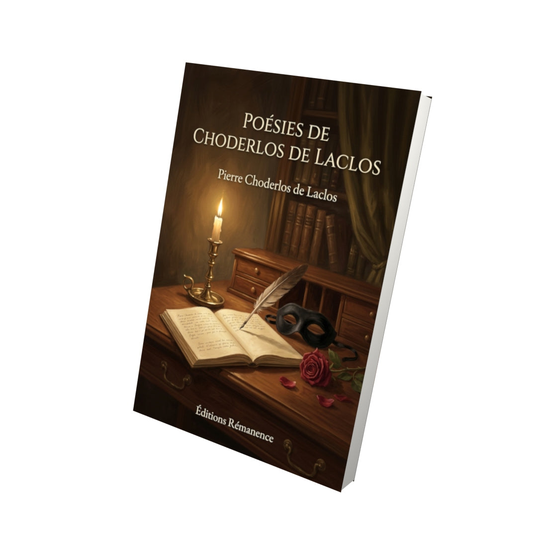 Livre Poésies de Choderlos de Laclos par Pierre Choderlos de Laclos - Vue 3D - Editions Remanence