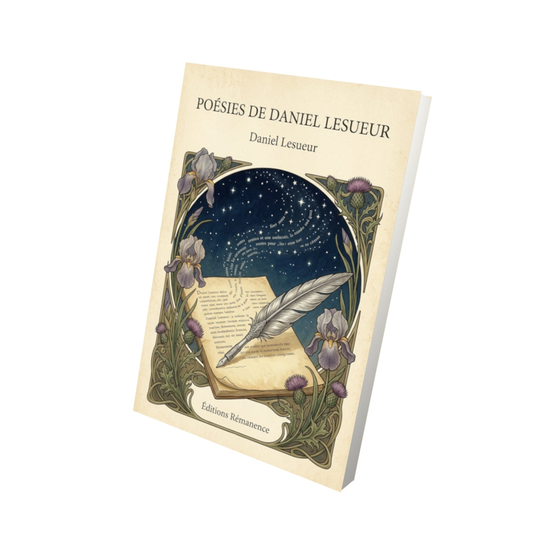 Livre Poésies de Daniel Lesueur - Daniel Lesueur - Vue 3D - Editions Remanence