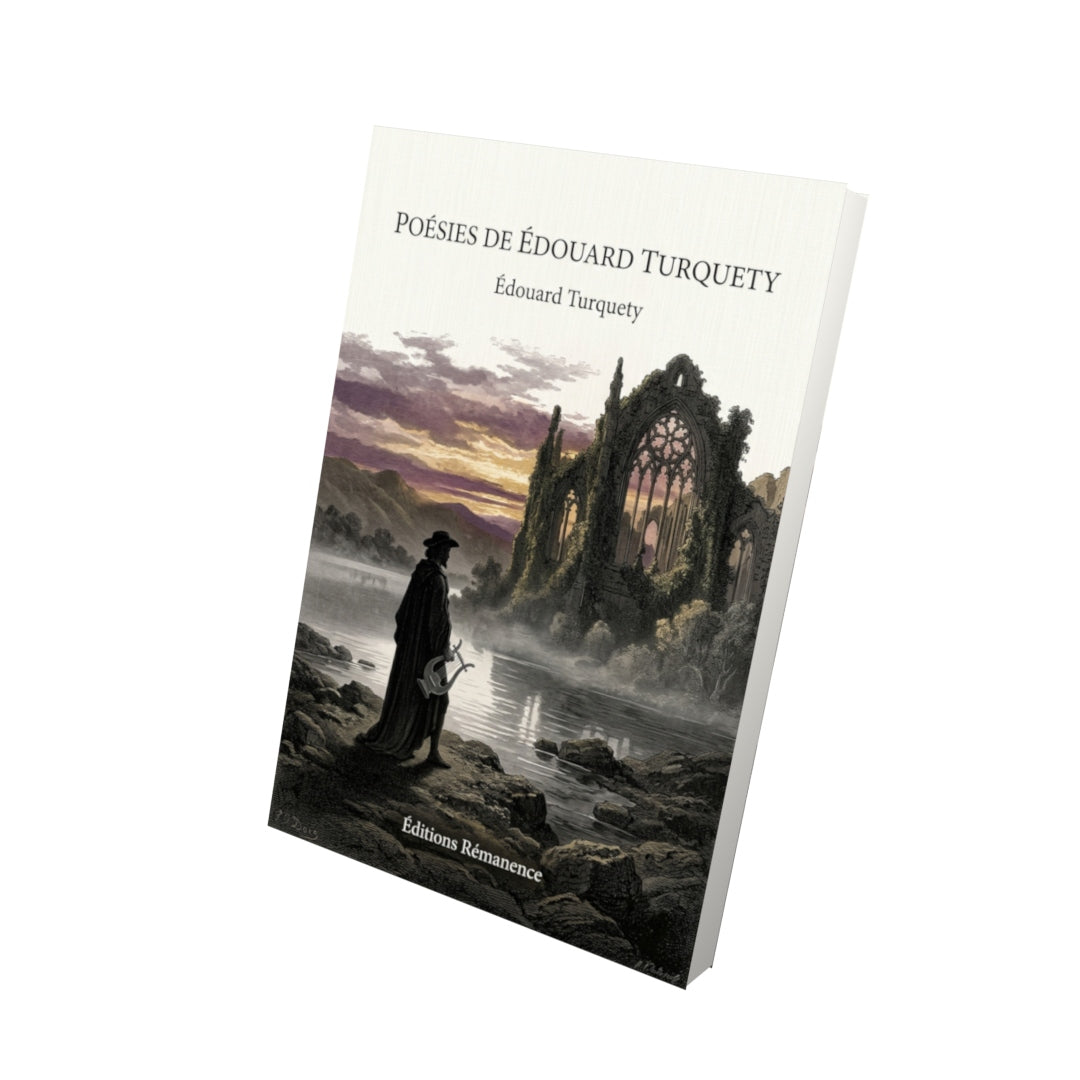 Livre Poésies de Édouard Turquety par Édouard Turquety - Vue 3D - Editions Remanence