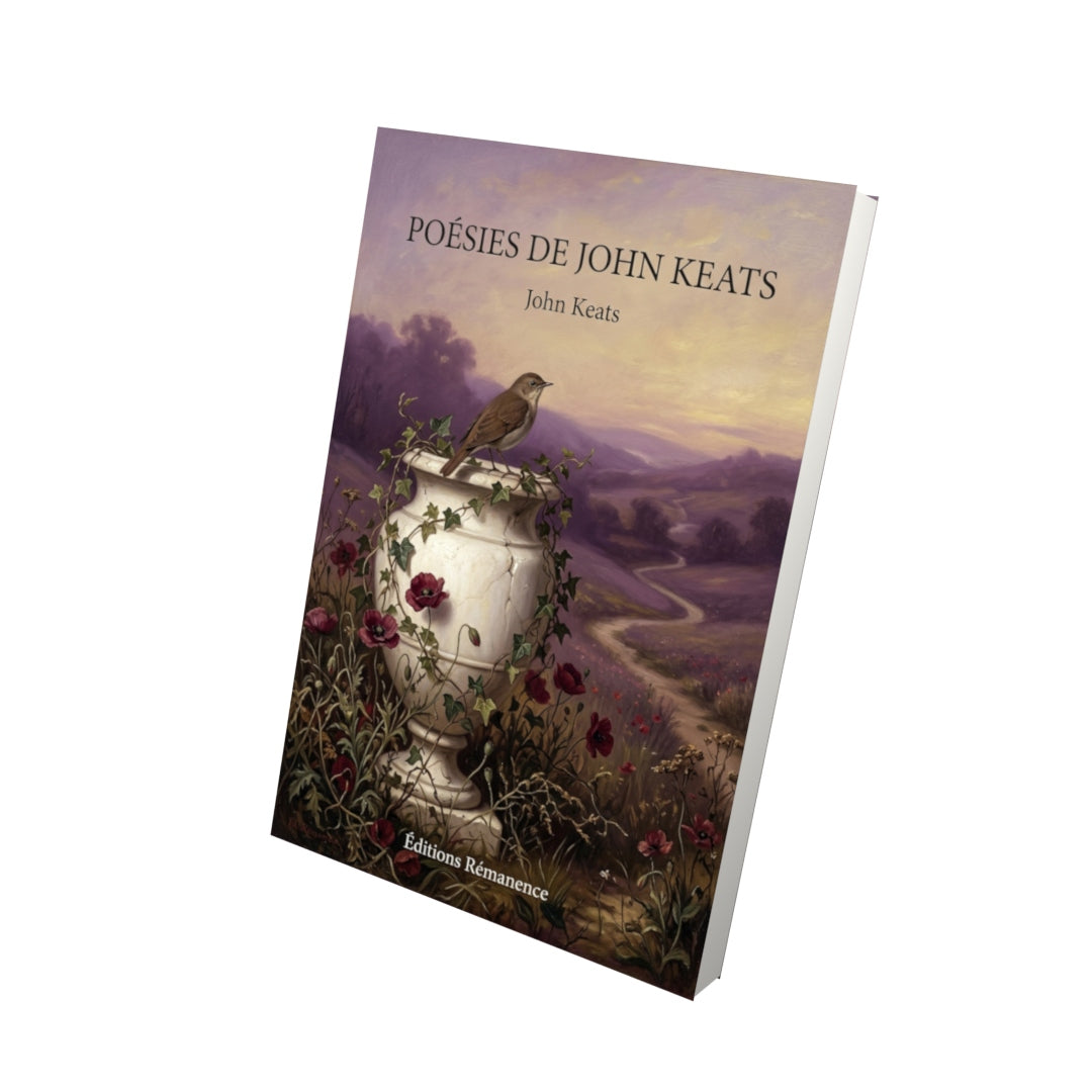Livre Poésies de John Keats par John Keats - Vue 3D - Editions Remanence