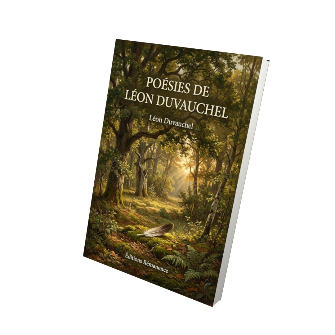 Livre Poésies de Léon Duvauchel par Léon Duvauchel - Vue 3D - Editions Remanence