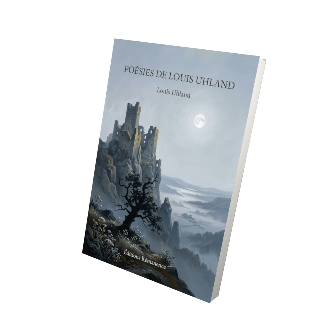 Livre Poésies de Louis Uhland par Louis Uhland - Vue 3D - Editions Remanence