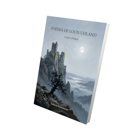 Livre Poésies de Louis Uhland par Louis Uhland - Vue 3D - Editions Remanence