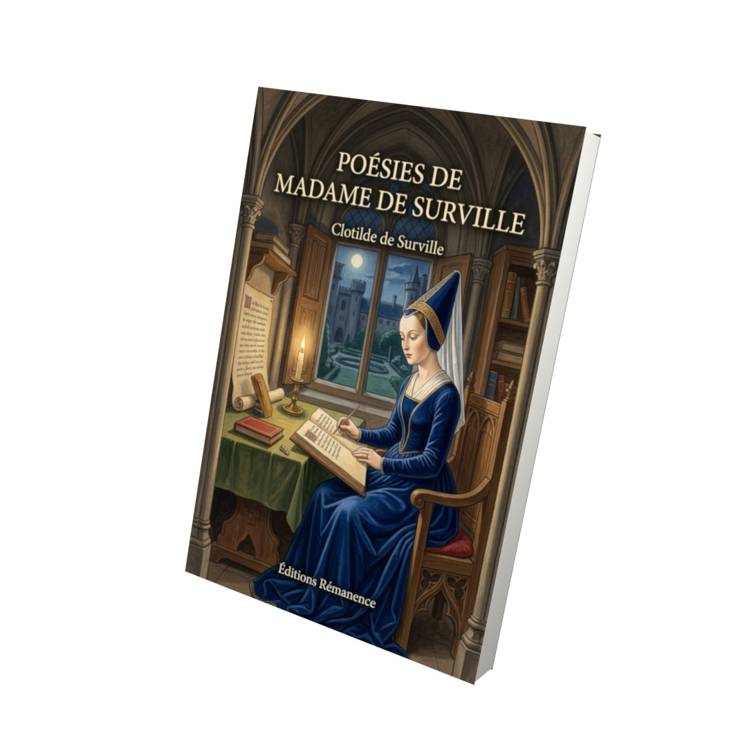 Livre Poésies de madame de Surville par Clotilde de Surville - Vue 3D - Editions Remanence