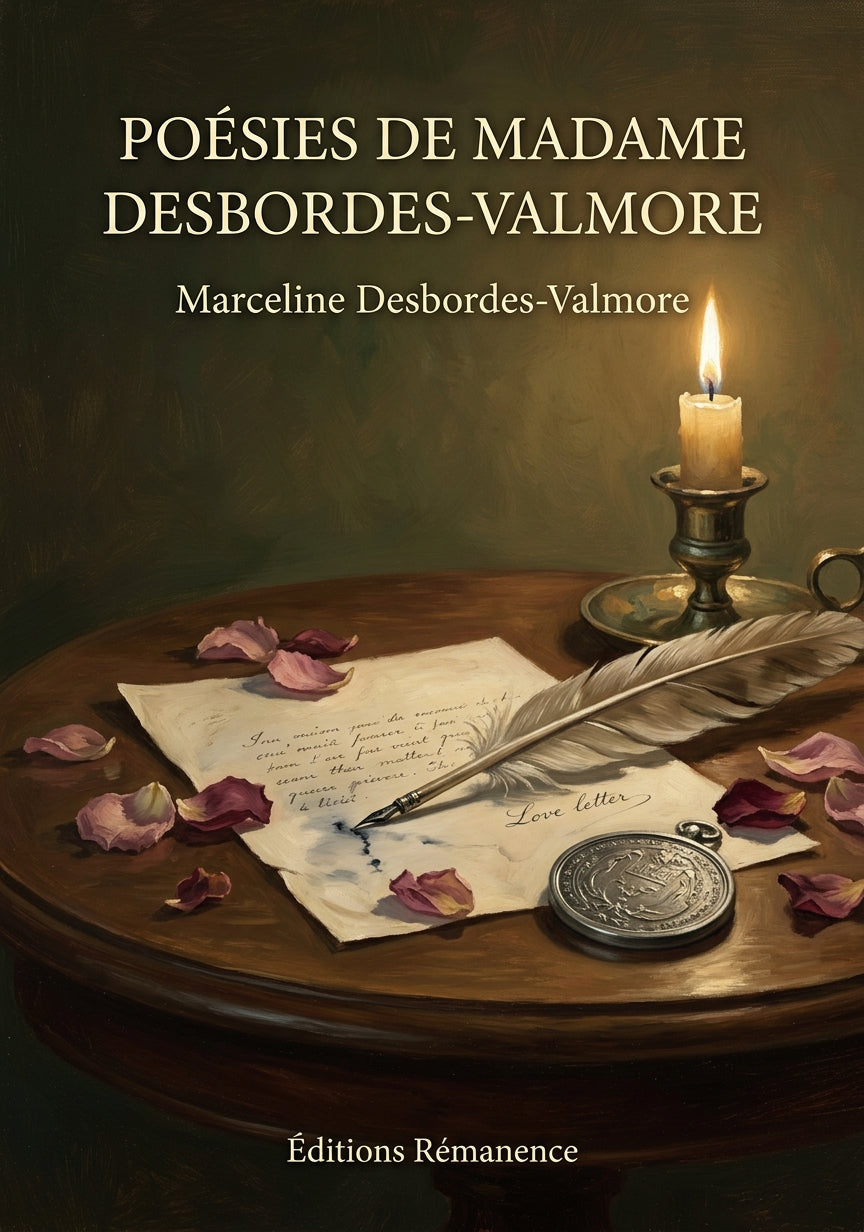 Livre Poésies de Madame Desbordes-Valmore par Marceline Desbordes-Valmore - Couverture - Editions Remanence