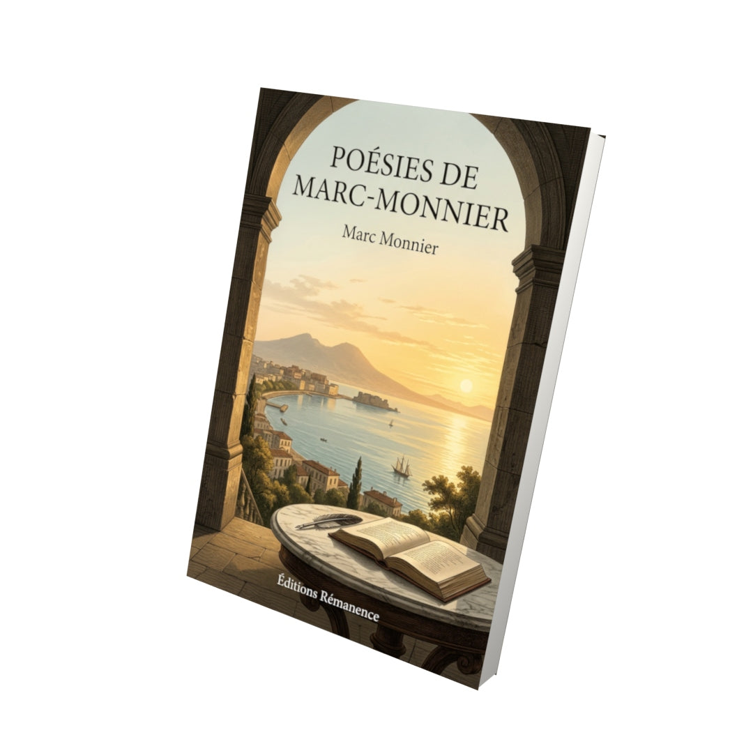 Livre Poésies de Marc-Monnier par Marc Monnier - Vue 3D - Editions Remanence