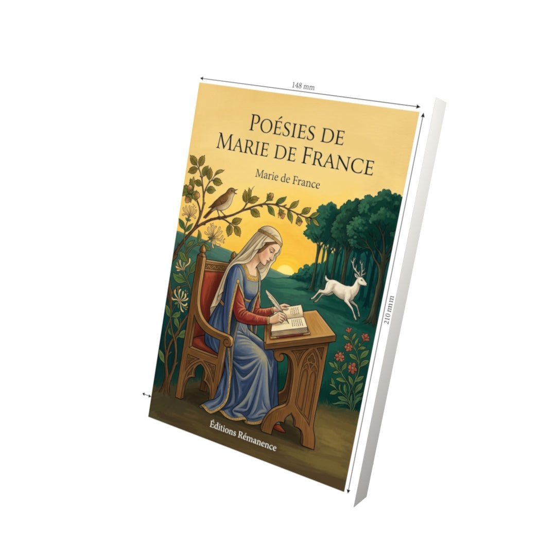 Livre Poésies de Marie de France par Marie de France - Vue 3D - Editions Remanence