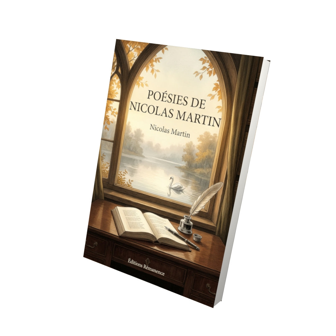 Livre Poésies de Nicolas Martin par Nicolas Martin - Vue 3D - Editions Remanence
