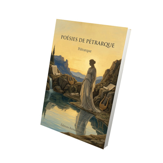 Livre Poésies de Pétrarque par Pétrarque - Vue 3D - Editions Remanence
