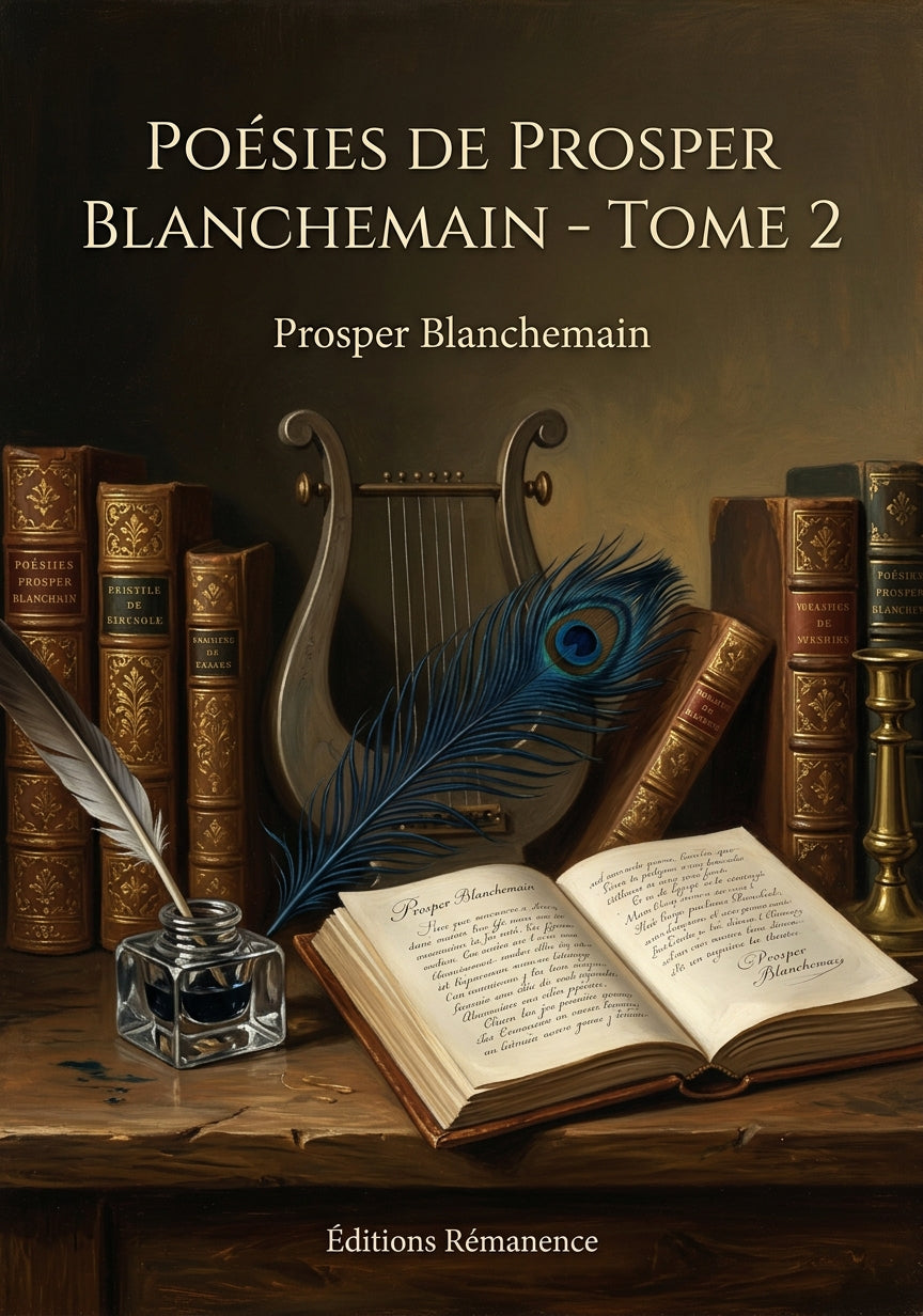 Livre Poésies de Prosper Blanchemain - Tome 2 par Prosper Blanchemain - Couverture - Editions Remanence