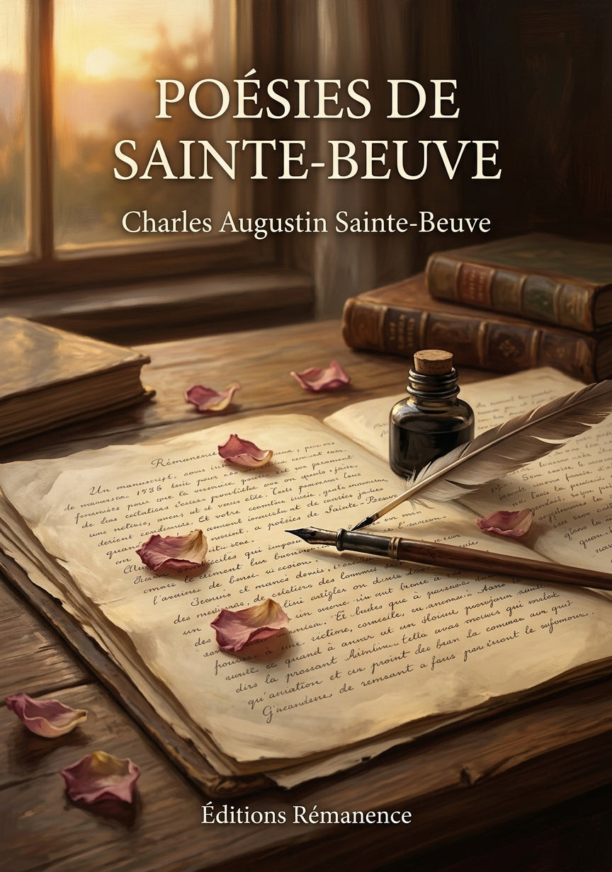 Livre Poésies de Sainte-Beuve par Charles Augustin Sainte-Beuve - Couverture - Editions Remanence