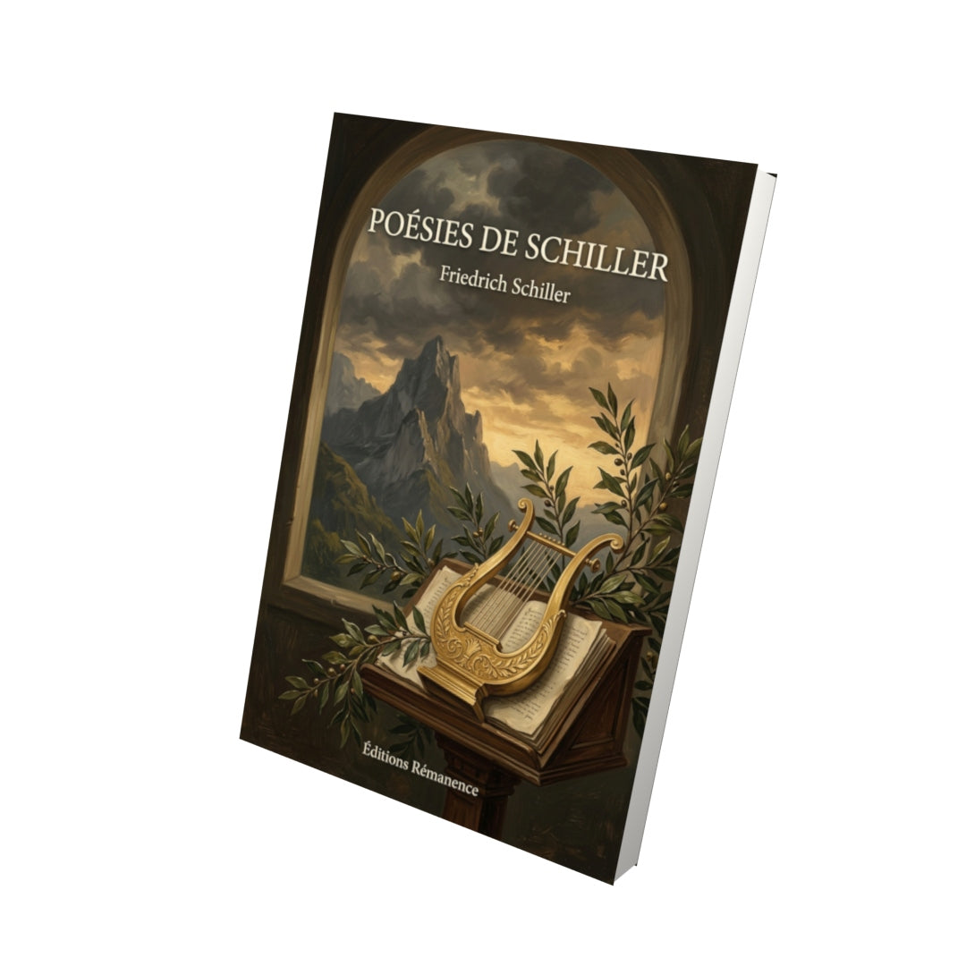 Livre Poésies de Schiller par Friedrich Schiller - Vue 3D - Editions Remanence