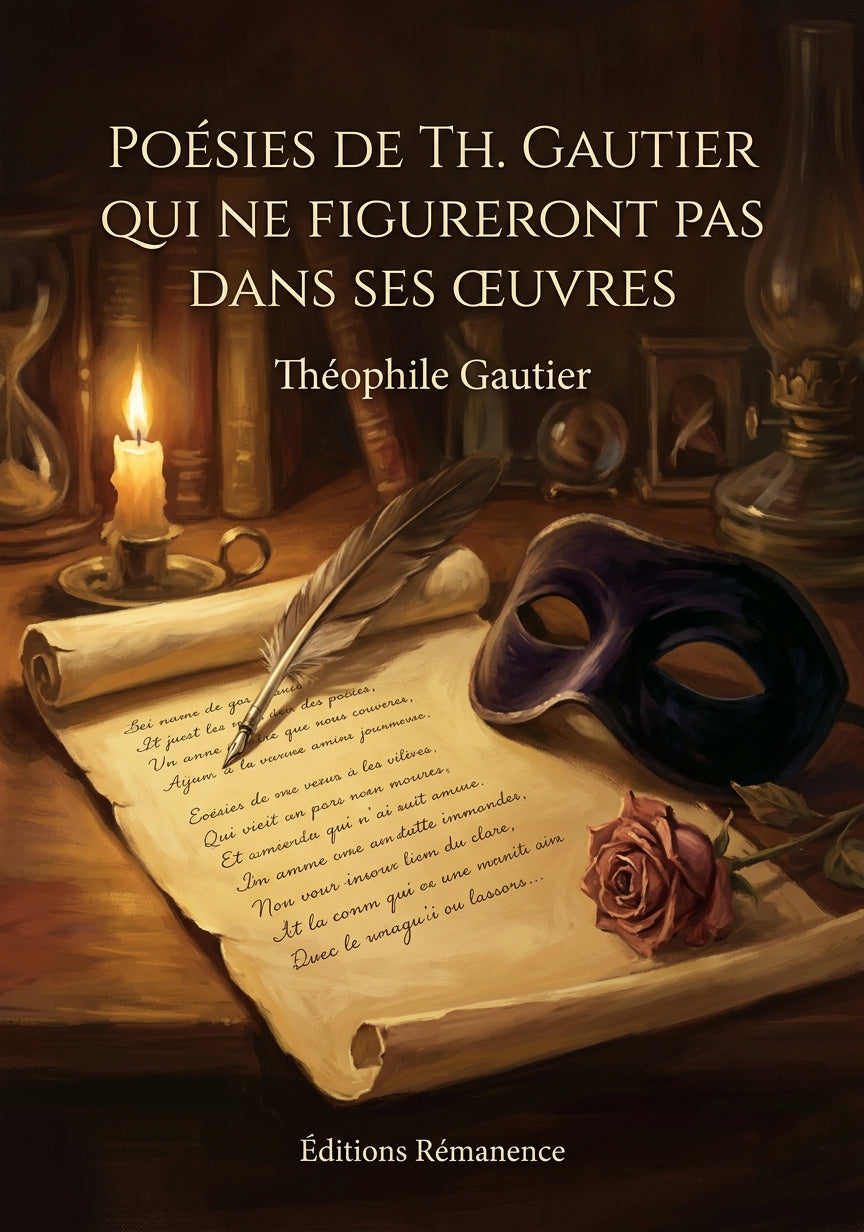 Livre Poésies de Th. Gautier qui ne figureront pas dans ses œuvres par Théophile Gautier - Couverture - Editions Remanence