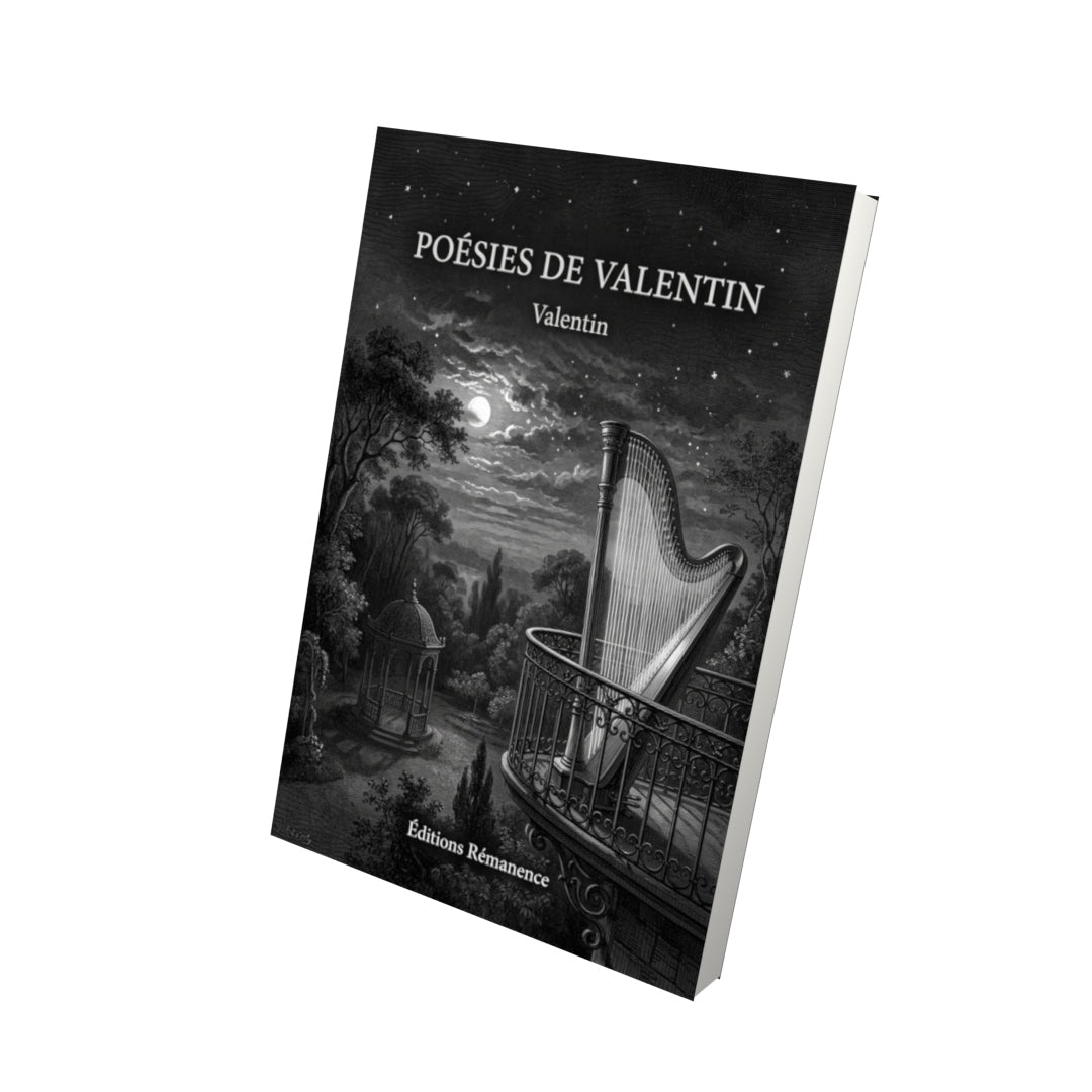Livre Poésies de Valentin par Valentin - Vue 3D - Editions Remanence