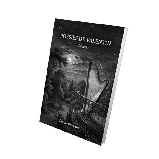 Livre Poésies de Valentin par Valentin - Vue 3D - Editions Remanence