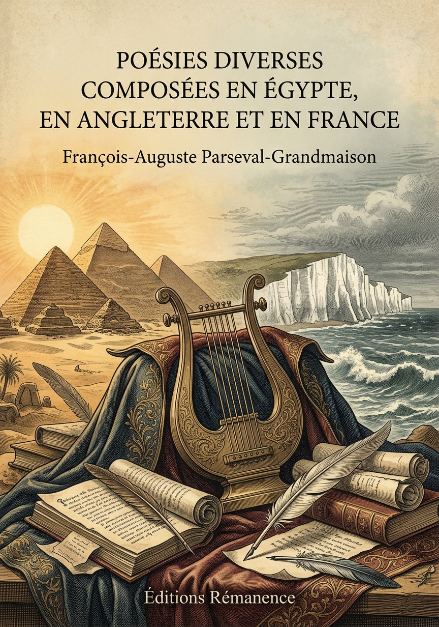 Livre Poésies diverses composées en Égypte, en Angleterre et en France par François-Auguste Parseval-Grandmaison - Couverture - Editions Remanence