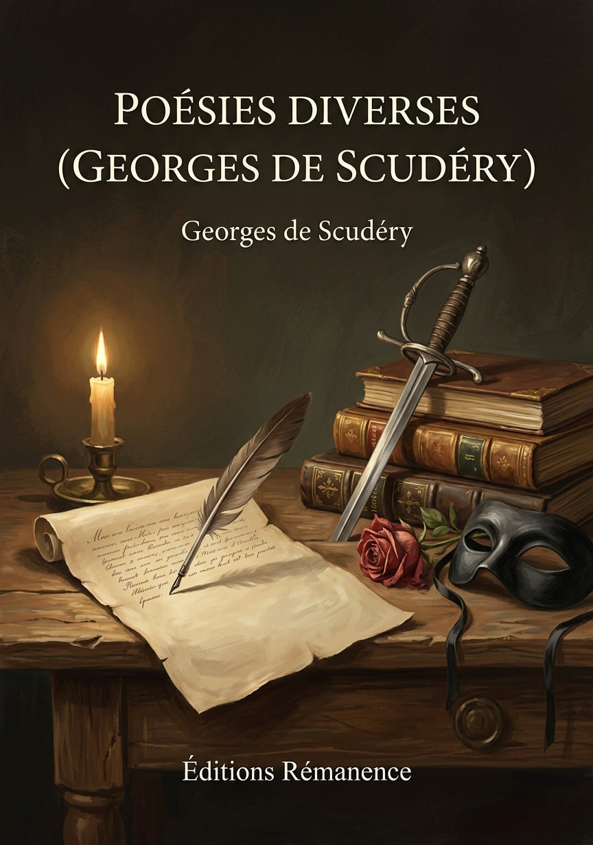 Livre Poésies diverses (Georges de Scudéry) par Georges de Scudéry - Couverture - Editions Remanence