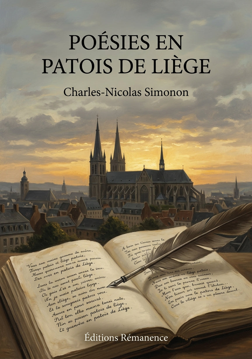 Livre Poésies en patois de Liège par Charles-Nicolas Simonon - Couverture - Editions Remanence