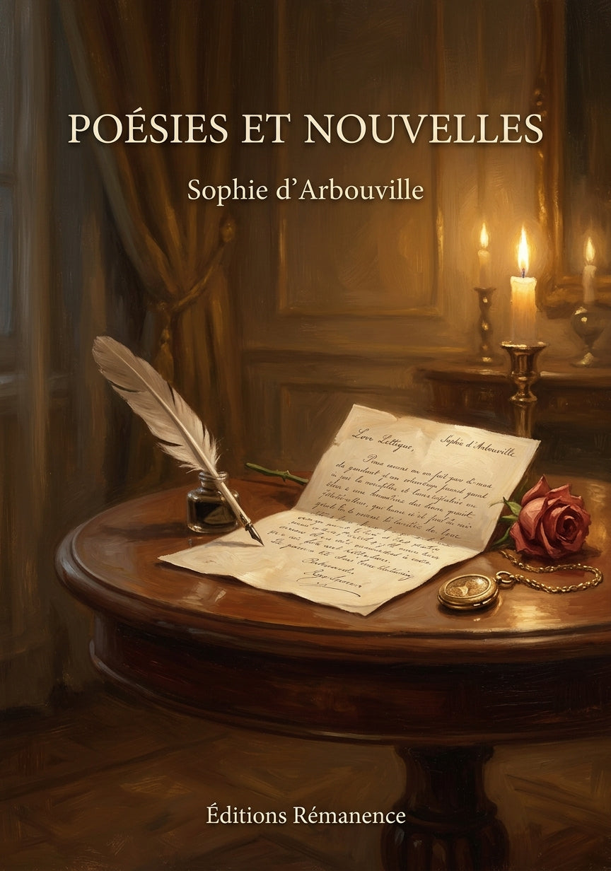 Livre Poésies et Nouvelles par Sophie d’Arbouville - Couverture - Editions Remanence