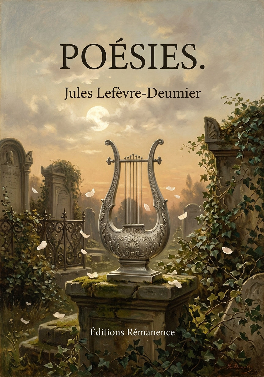Livre Poésies. par Jules Lefèvre-Deumier - Couverture - Editions Remanence