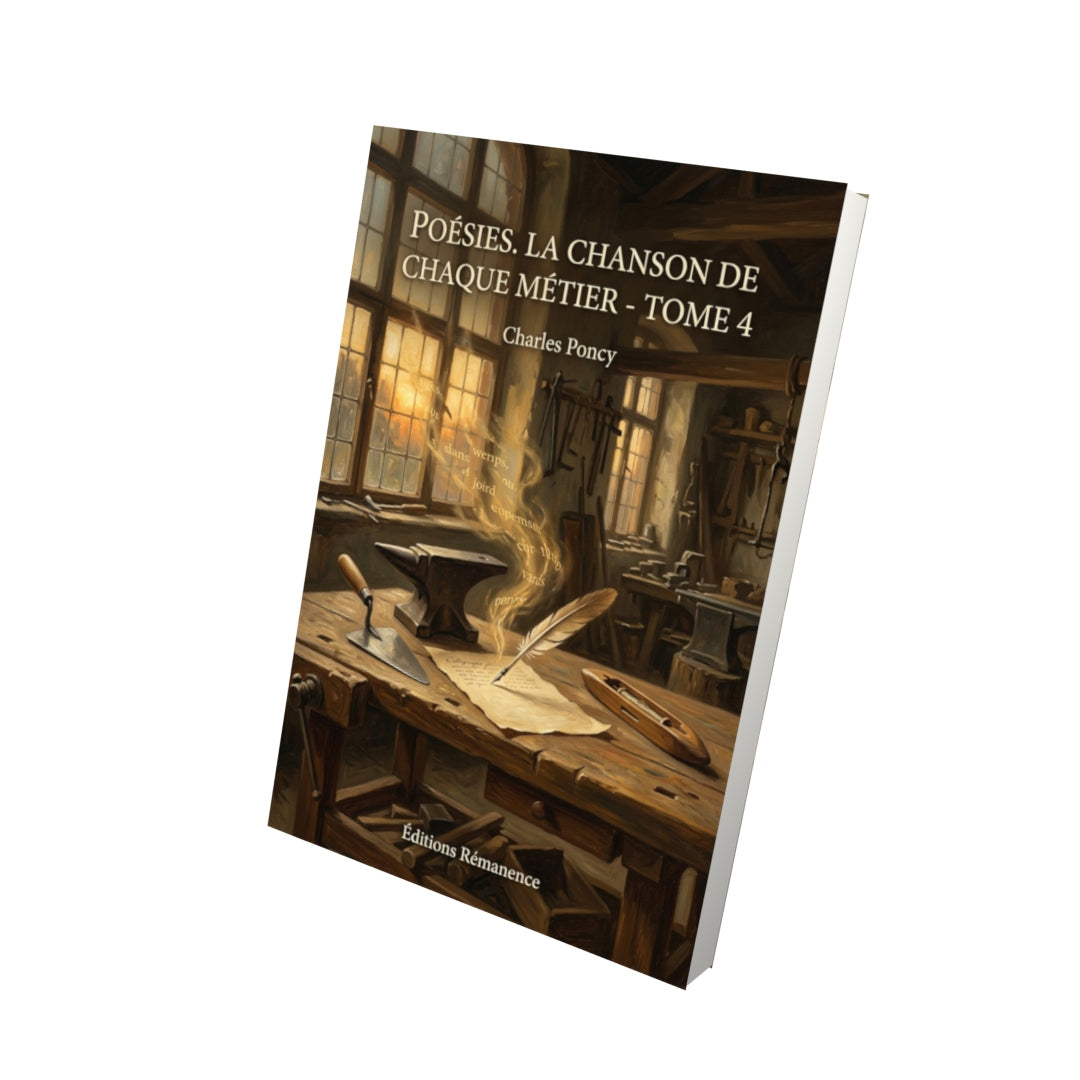 Livre Poésies. La Chanson de chaque métier - Tome 4 par Charles Poncy - Vue 3D - Editions Remanence