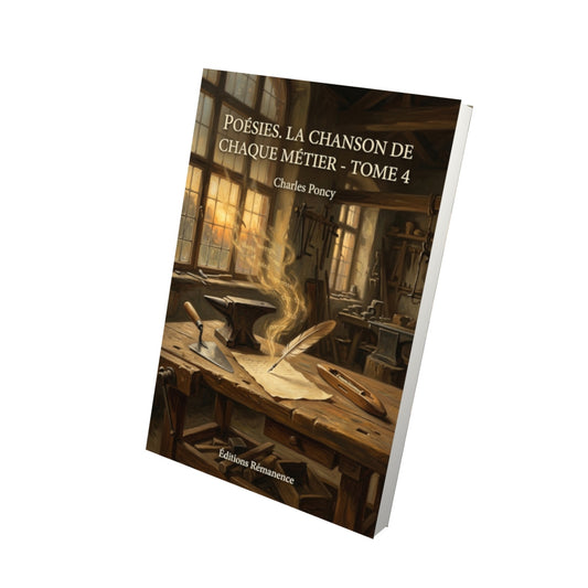 Livre Poésies. La Chanson de chaque métier - Tome 4 par Charles Poncy - Vue 3D - Editions Remanence