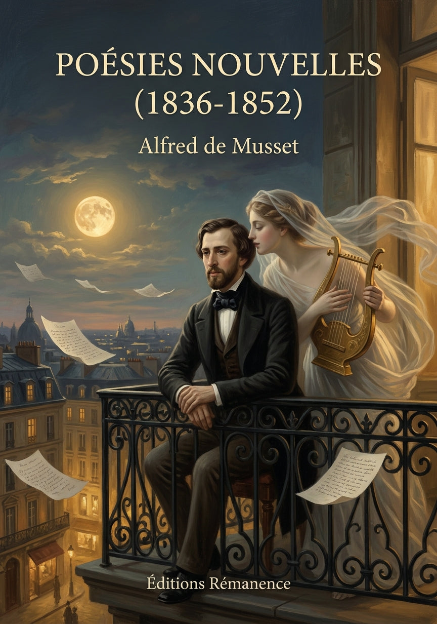 Livre Poésies nouvelles (1836-1852) par Alfred de Musset - Couverture - Editions Remanence