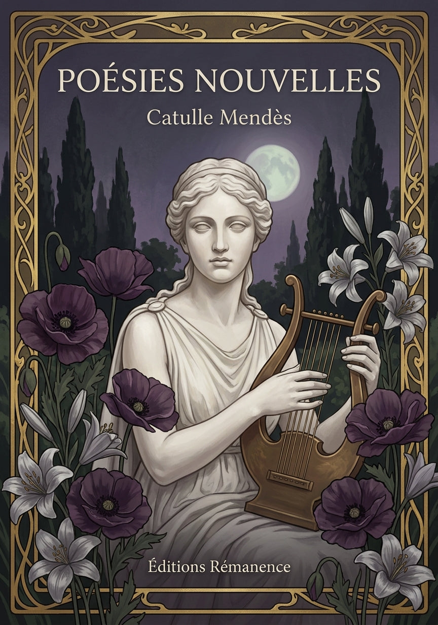 Livre Poésies nouvelles par Catulle Mendès - Couverture - Editions Remanence