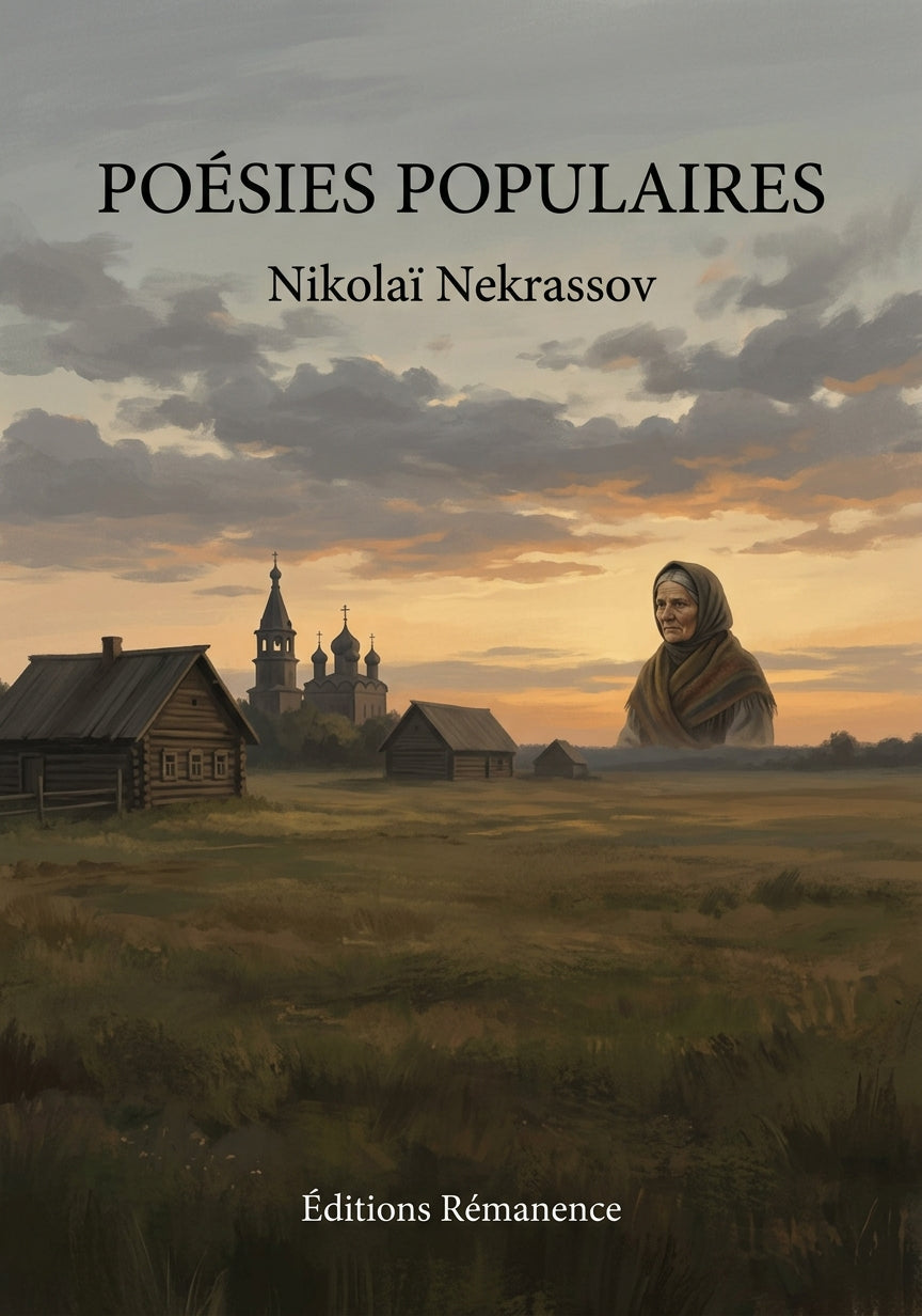 Livre Poésies populaires par Nikolaï Nekrassov - Couverture - Editions Remanence