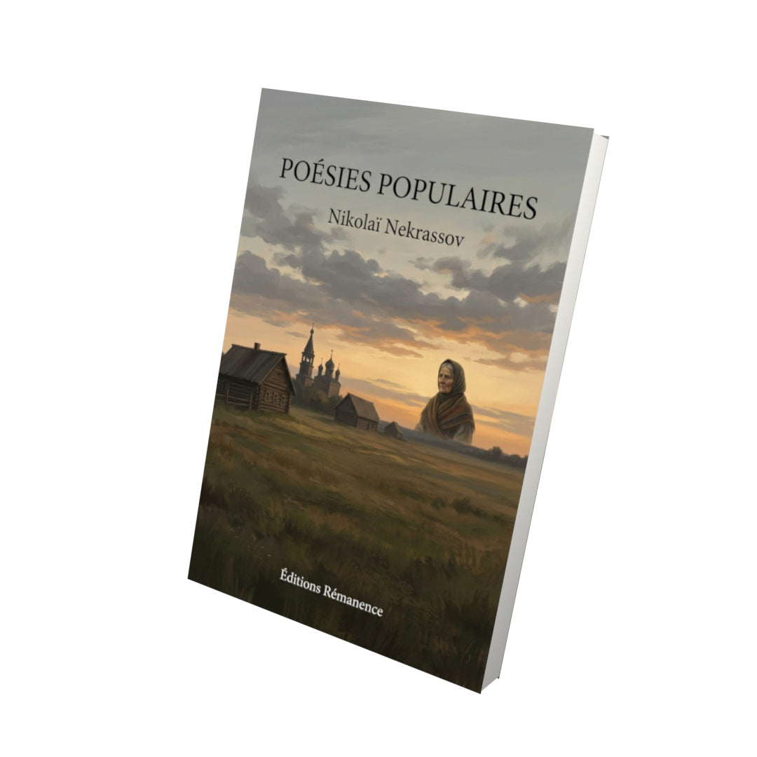 Livre Poésies populaires par Nikolaï Nekrassov - Vue 3D - Editions Remanence