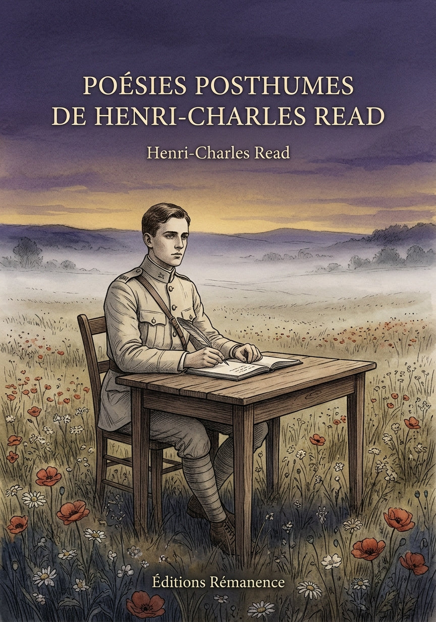 Livre Poésies posthumes de Henri-Charles Read par Henri-Charles Read - Couverture - Editions Remanence