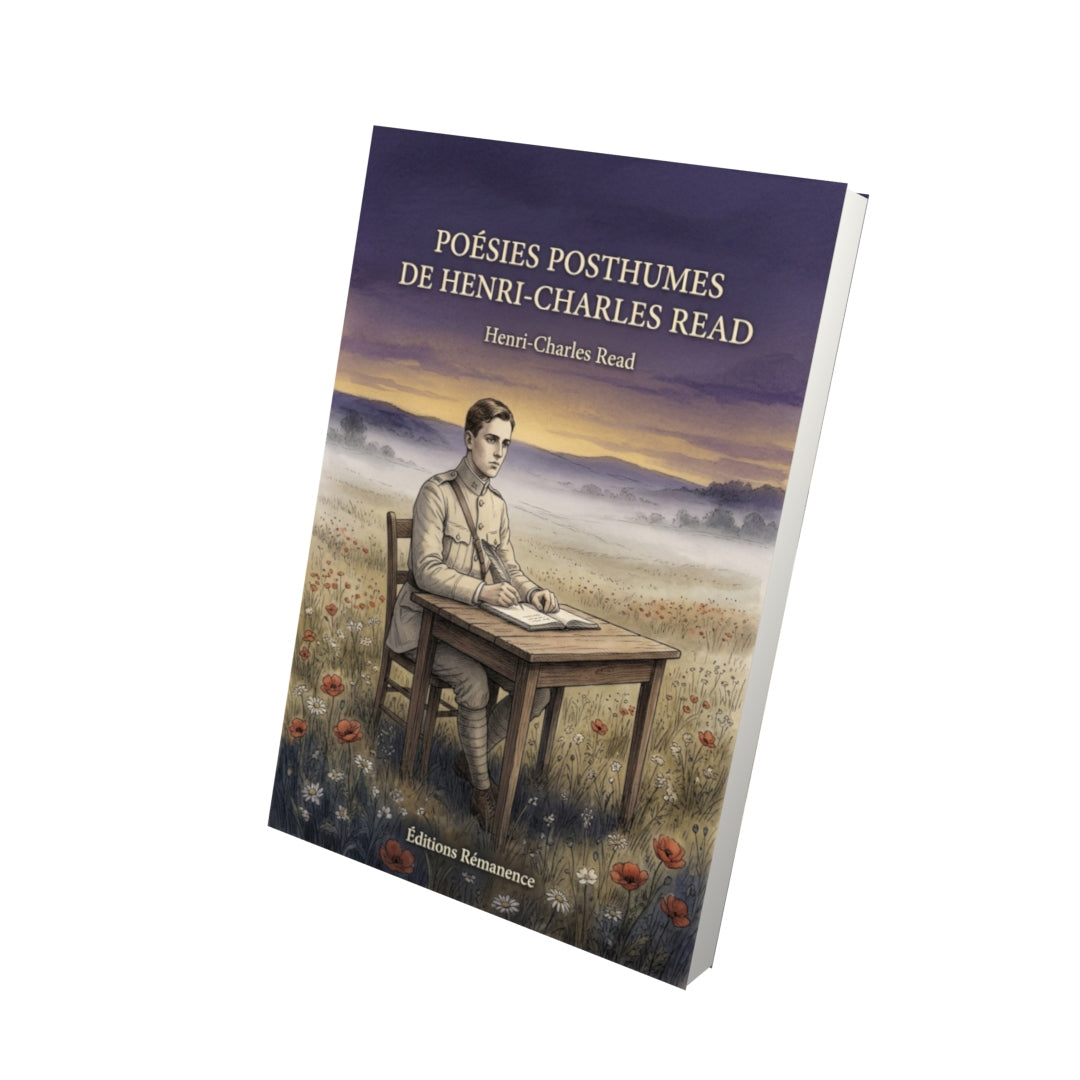 Livre Poésies posthumes de Henri-Charles Read par Henri-Charles Read - Vue 3D - Editions Remanence