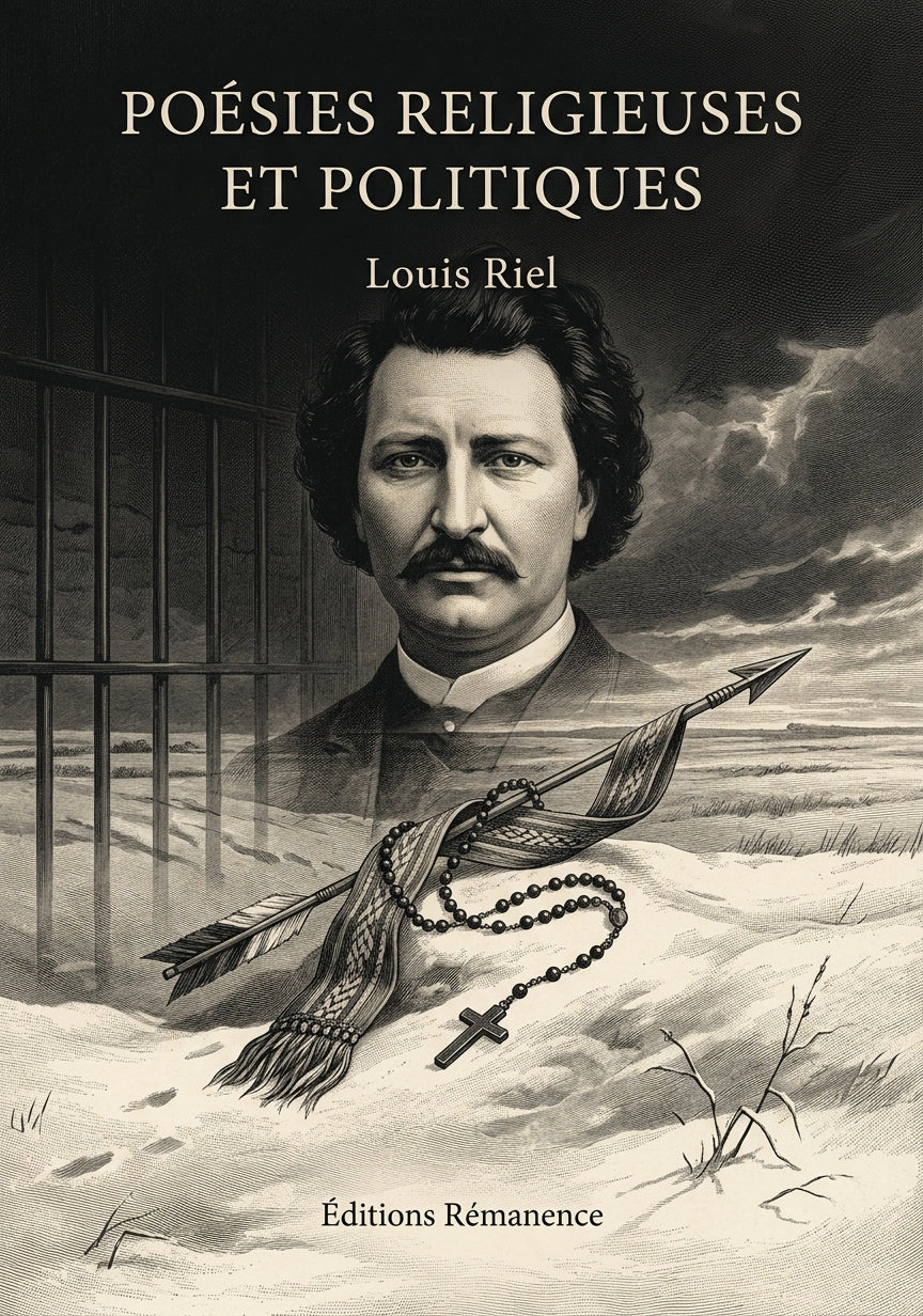 Livre Poésies religieuses et politiques par Louis Riel - Couverture - Editions Remanence