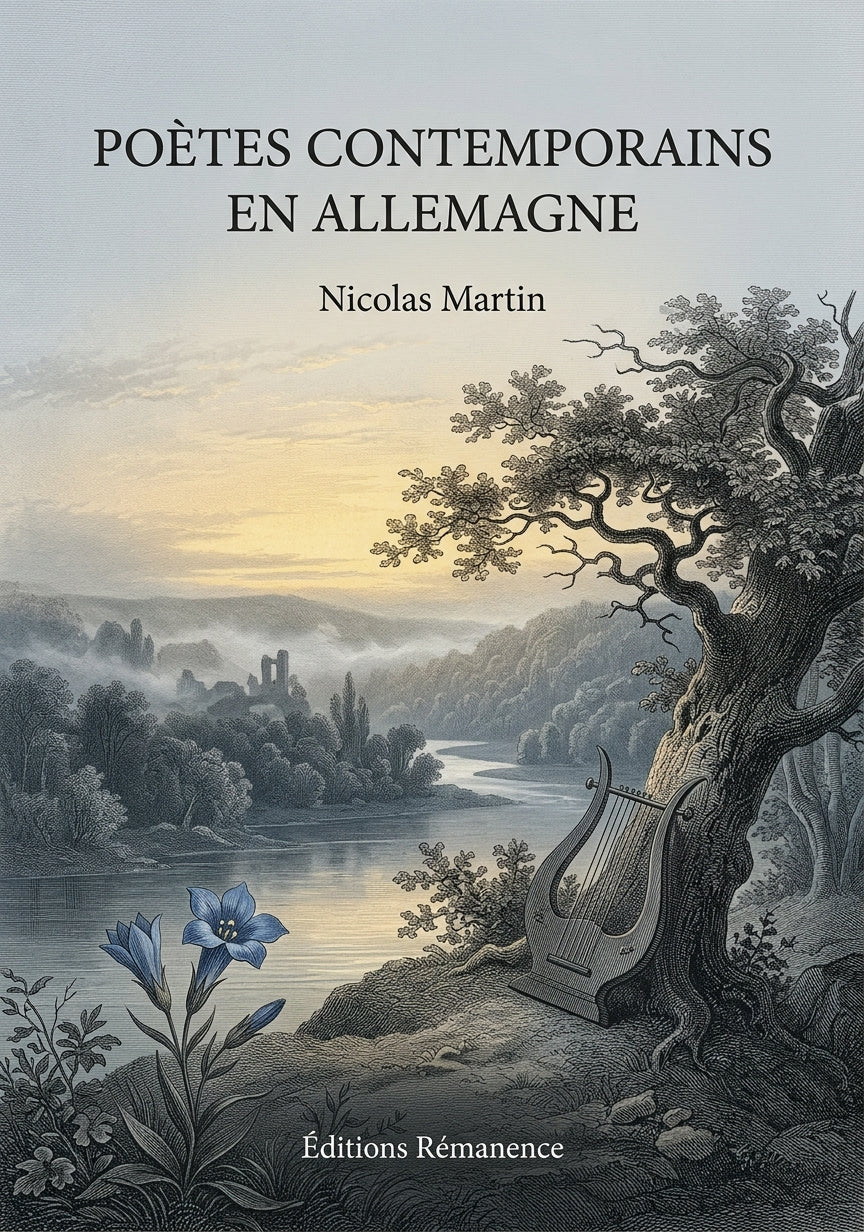 Livre Poètes contemporains en Allemagne par Nicolas Martin - Couverture - Editions Remanence