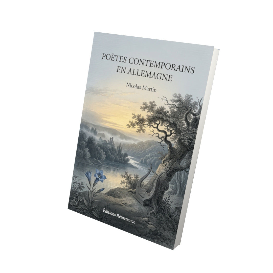 Livre Poètes contemporains en Allemagne par Nicolas Martin - Vue 3D - Editions Remanence