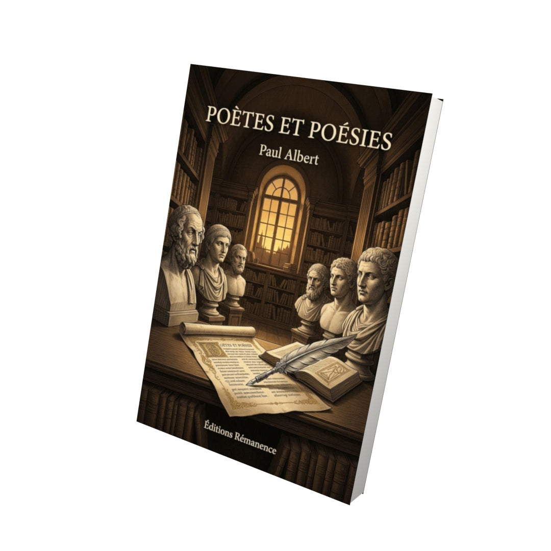 Livre Poètes et Poésies par Paul Albert - Vue 3D - Editions Remanence