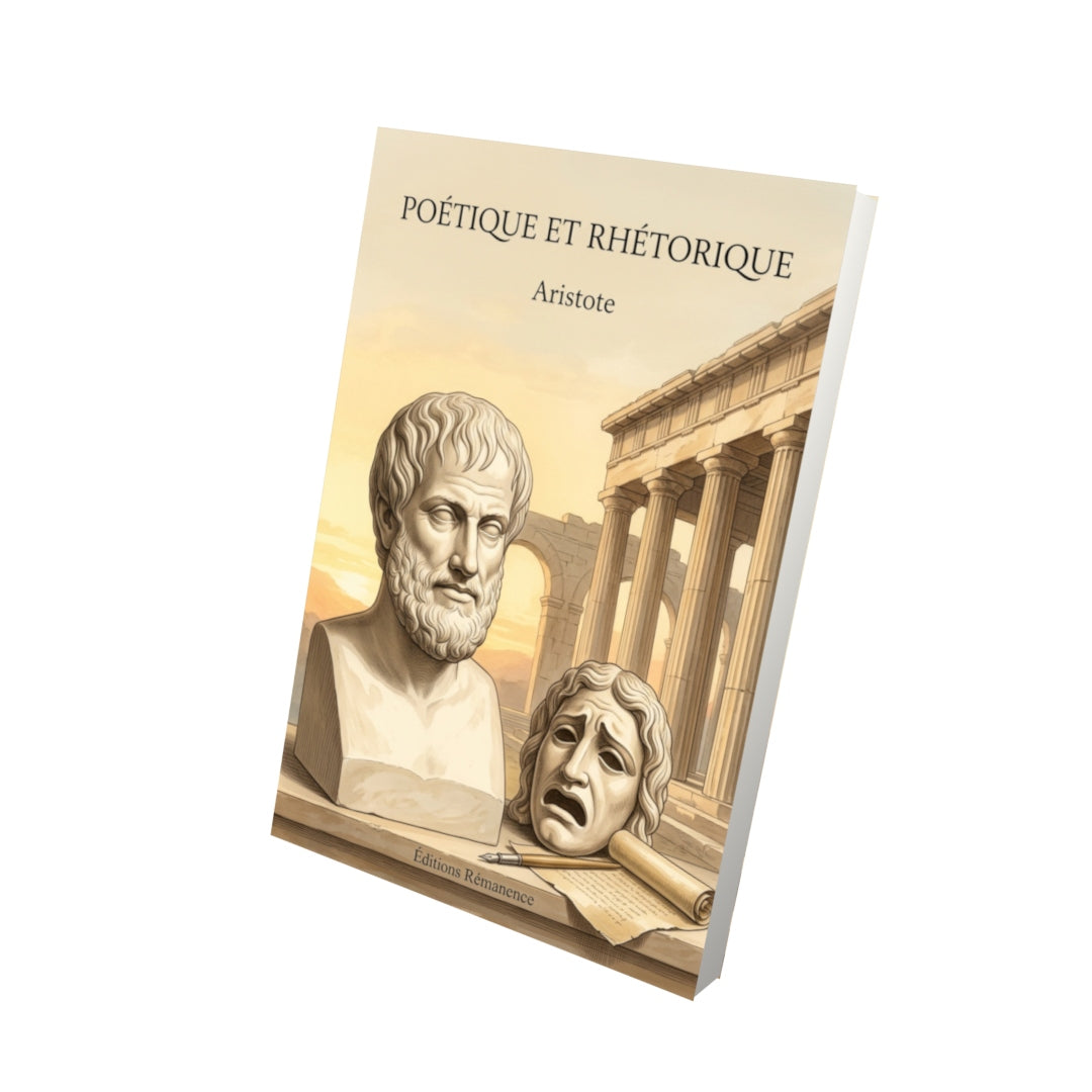 Livre Poétique et Rhétorique par Aristote - Vue 3D - Editions Remanence